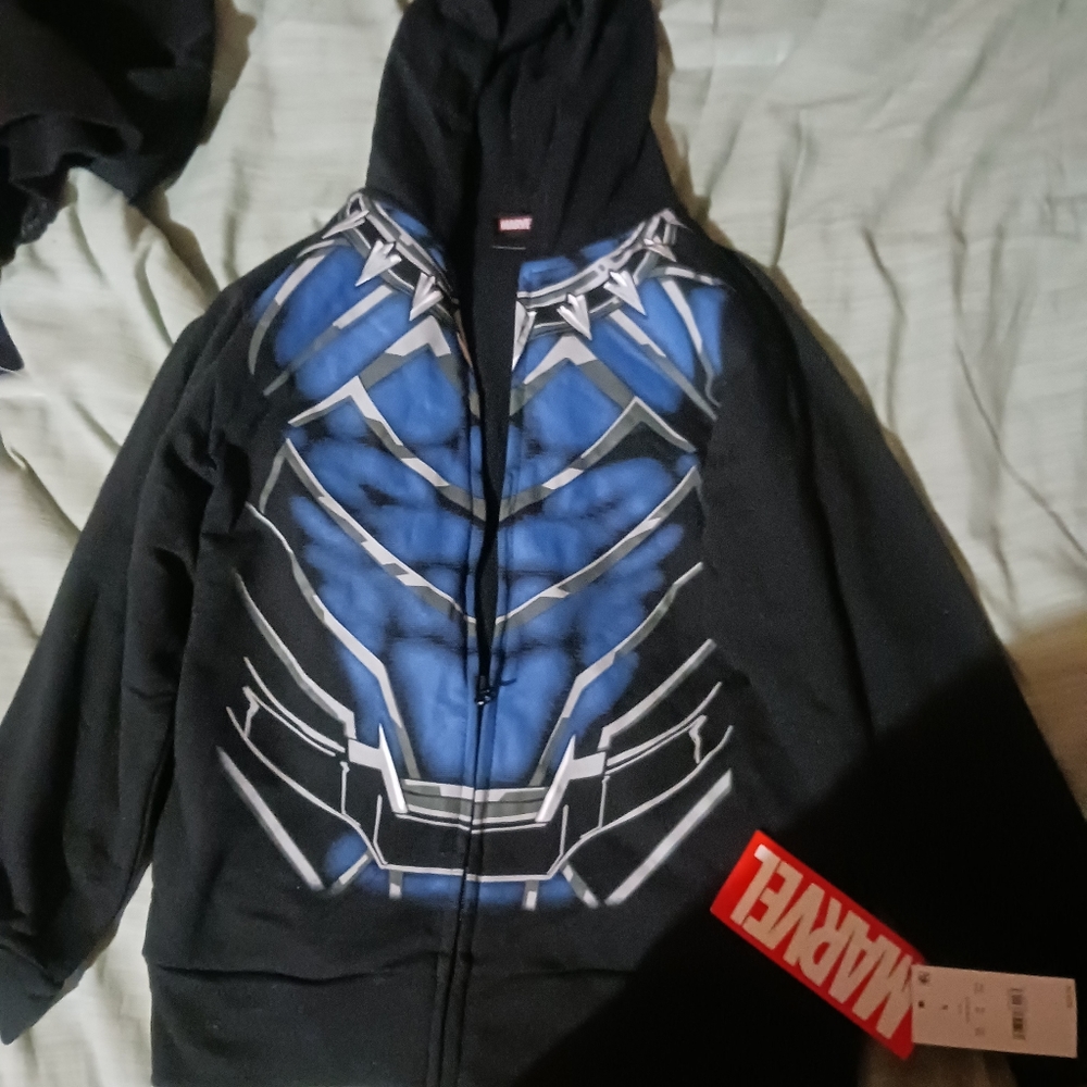 Black Panther wakanda Hooded Jacket kid Boy oR girl MARVEL - Picture 5 of 5